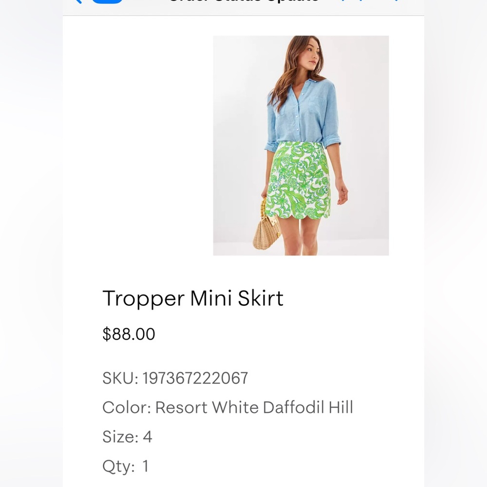 Lily Pulitzer skirt, new with tags!